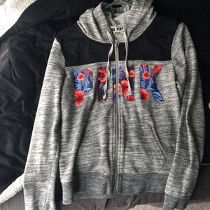 VS PINK zip up sweater